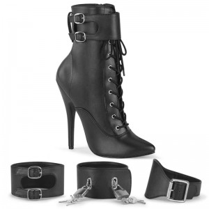 プリーザー Domina-1023 Vegan Leather ブーツ レディース 黒 | JFQK-JAPAN